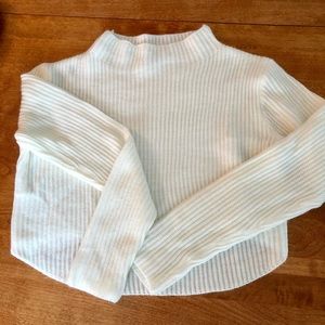 Cropped White Sweater